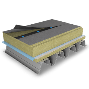 Isolering av låglutande tak på stålplåtsunderlag